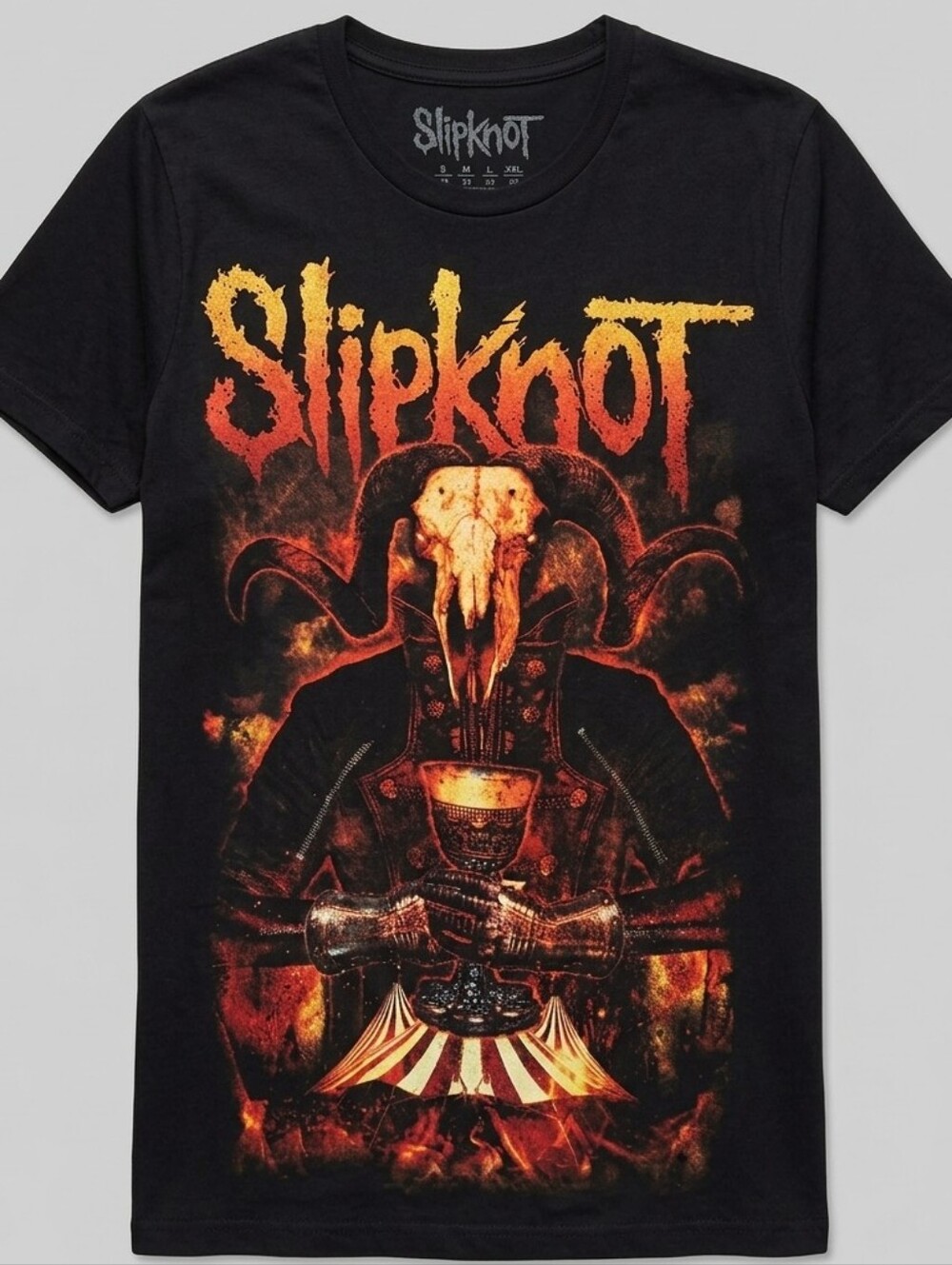 [[Slipknot]] Men’s Black Graphic Band Tee